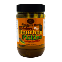 Spicy Bourbon Pickles 16oz (In Real Whiskey) MHPS1001
