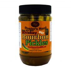 Spicy Bourbon Pickles 16oz (In Real Whiskey) MHPS1001